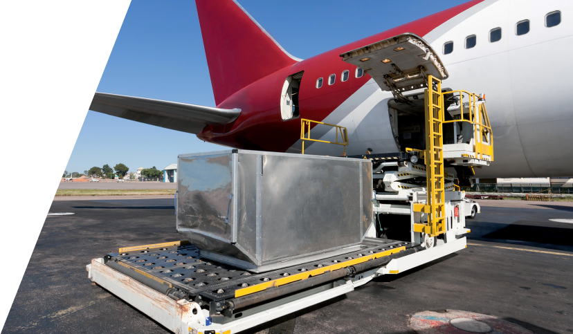 Transporte aéreo de importación y exportación